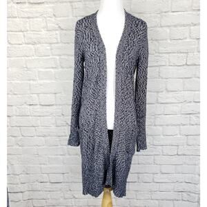 Athleta Weekend Wrap Sweater Cardigan Duster Pockets Blue Sz XS